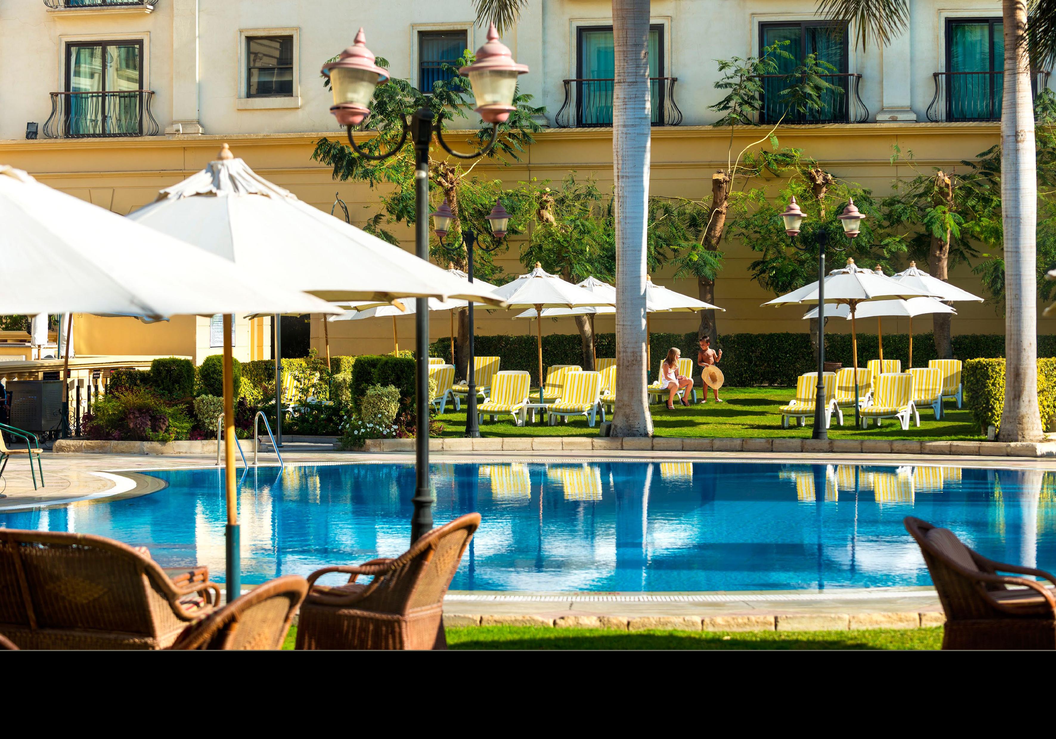 Concorde El Salam Cairo Hotel & Casino Eksteriør billede The pool at the hotel